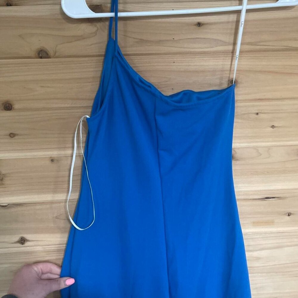 Lulus Blue One Shoulder Dress - Picture 4 of 5